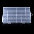 thumbnail image 3 of Mosiee 24 Grid Rectangle Plastic Jewelry Box Compartment Storage Box Case Jewelry Earring Bead Craft Display Container Organizer, 3 of 9