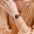 thumbnail image 3 of HBFAGFB Montre Femme Ceinture Givrée Montres Tendance Simples et à la Mode Robe Usage Quotidien Rouge, 3 of 7