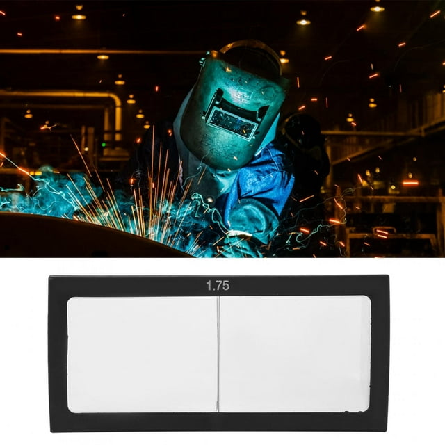 Welding Helmet Magnifier, Welding Glass Magnifier Lens Sturdy Reasonable Convenient For Plasma Cutting For Arc Welding For Protective Welding For Replacement 1.75