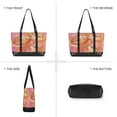 thumbnail image 6 of FORMRS Canvas Laptop Tote Bag for Women with 15.6" Computer Compartments Shoulder Handbag, Abstract Pink Flowers, 6 of 7