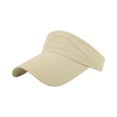 thumbnail image 2 of Sports Sun Visor Hats Athletic Visors Hat for Women Men Golf Tennis Cycling Running Khaki One Size, 2 of 4