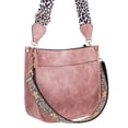 thumbnail image 3 of HKCLUF Crossbody Bags for Women Designer Leather Hobo Handbags With 2 Adjustable Leopard Guitar Strap Shoulder Bucket Bags, 3 of 9