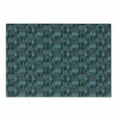 thumbnail image 1 of Ethnic Cutting Board, Striped Hand Drawn Pattern Based on a Traditional Ornament, Decorative Tempered Glass Cutting and Serving Board, Small Size, Teal Bluegrey Dark Brown, by Ambesonne, 1 of 1