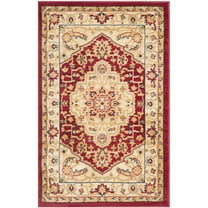 SAFAVIEH Austin Anrai Oriental Area Rug, Red/Creme, 5'3" x 7'6"