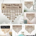 thumbnail image 2 of Wooden Heart Decor [Correction: Round Wooden Discs, Wood Wall Decor, 2 in Diameter, Monthly Calendar, Home Wall Decor, Birthday Decoration, Entry Accent, 50 Pc 1 Plaque, 2 of 8
