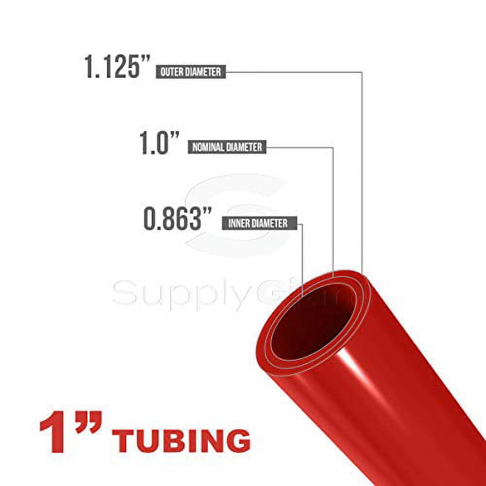 Supply Giant PFR-R1100 Pex Tubing, Oxygen Barrier Red, 1" x 100' (30.6m)