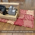 thumbnail image 6 of Primitive Red Assorted Plaid Gingham Homespun Cotton Fabric Bundle - Set of 4 Fat Quarters by JCS, 6 of 7