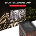 thumbnail image 6 of HaoXun 2 Pcs Solar Wall Lights in White or Yellow - LED Outdoor Solar Powered Lights with Automatic Light Control for Garden, Patio, Yard Fence Decoration, 6 of 9