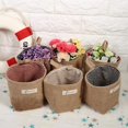 thumbnail image 2 of 4Pcs Hanging Storage Bag Cotton Linen Foldable Basket Bag with Handle, 2 of 3