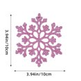 thumbnail image 3 of XWSHYW Adornos Colgantes Adornos Navideños de 10 Cm, Copo de Nieve de Plástico, Decoración para Árbol de Navidad, Copo de Nieve Hueco, Colgante, 3 of 6