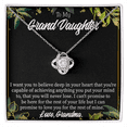 thumbnail image 2 of To My Granddaughter Believe From Grandma Infinity Knot Necklace Message Card, 2 of 7
