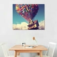 thumbnail image 2 of Awypu Hot Air Balloon Take Wooden The Blue Sky Canvas Wall Art Modern Prints Artwork Posters Wall Painting Home Decor For Living Room Bedroom Kitchen, 2 of 4