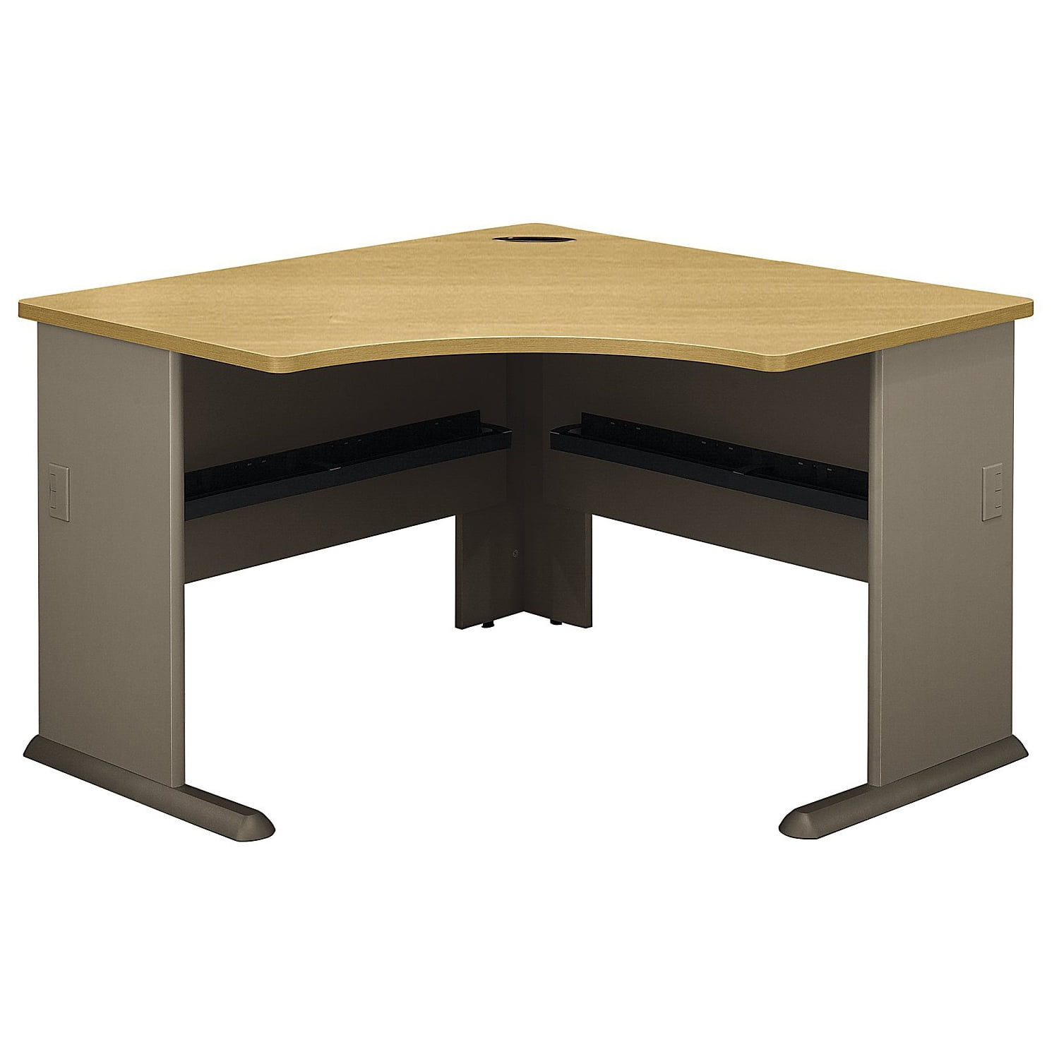 Series A48w Corner Desk In Light Oak Walmart Com Walmart Com