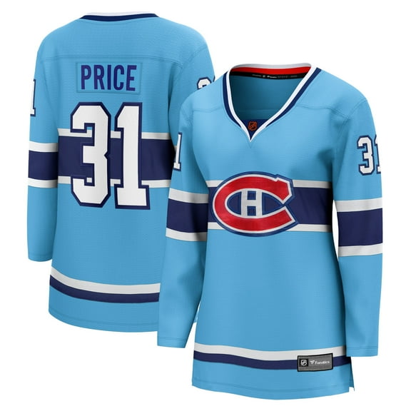 Women's Fanatics Carey Price Light Blue Montreal Canadiens Special Edition 2.0 Breakaway Player Jersey