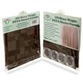thumbnail image 6 of Shower Curtain Liner 3D Semi Transparent Heavy 8G Thick PEVA Waterproof Plastic Metal Grommets and Weighted Magnets 70 x 72 inches with Hooks Mosaic Dark Brown, 6 of 8