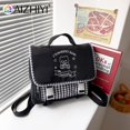 thumbnail image 2 of Mochila de hombro Kawaii para mujer, morral escolar con estampado de oso, a cuadros, estudiantes japoneses JKAzulAustralia Fivean unisex, 2 of 2