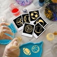 thumbnail image 5 of 9pcs 1.6x1.6 Inch Sports Ball Theme Stickers Rugby Basketball Stickers Self Adhesive Gold Metal Stickers Football Volleyball Metal Stickers for Scrapbooks DIY Crafts Phone Decoration, 5 of 9