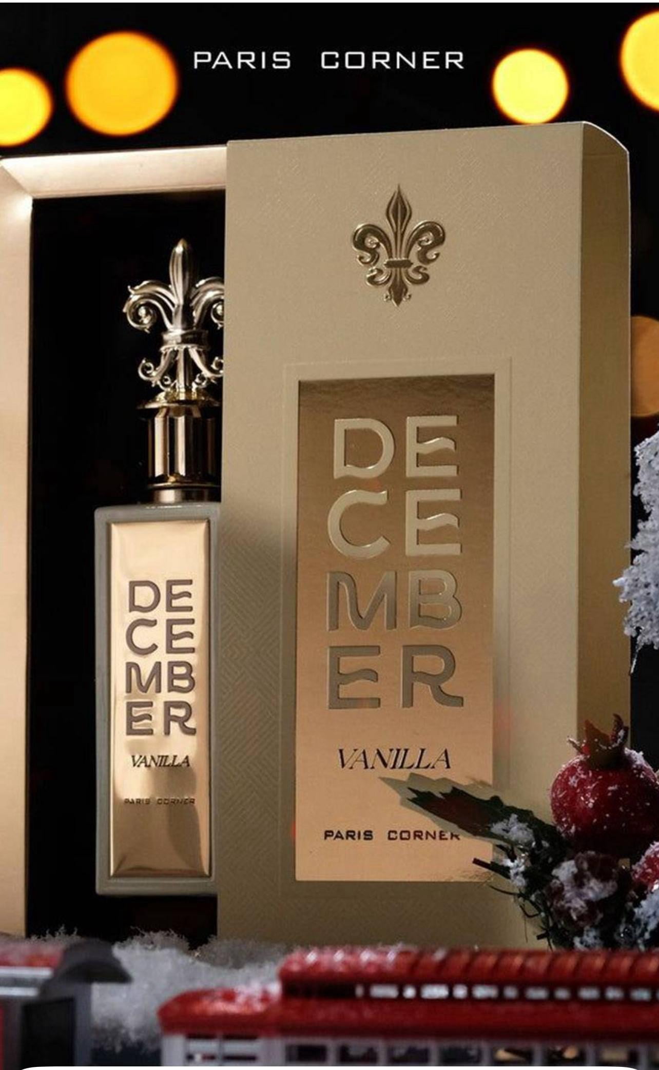 Paris Corner Unisex December Vanille EDP Spray 2.6 oz Fragrances 6290021555458