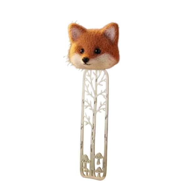 Marcapáginas de fieltro con diseño de amigos del bosque caprichosos, ligero y portátil, regalo de graduación para amantes de los libros, profesores, estudiantes, accesorios de lectura.