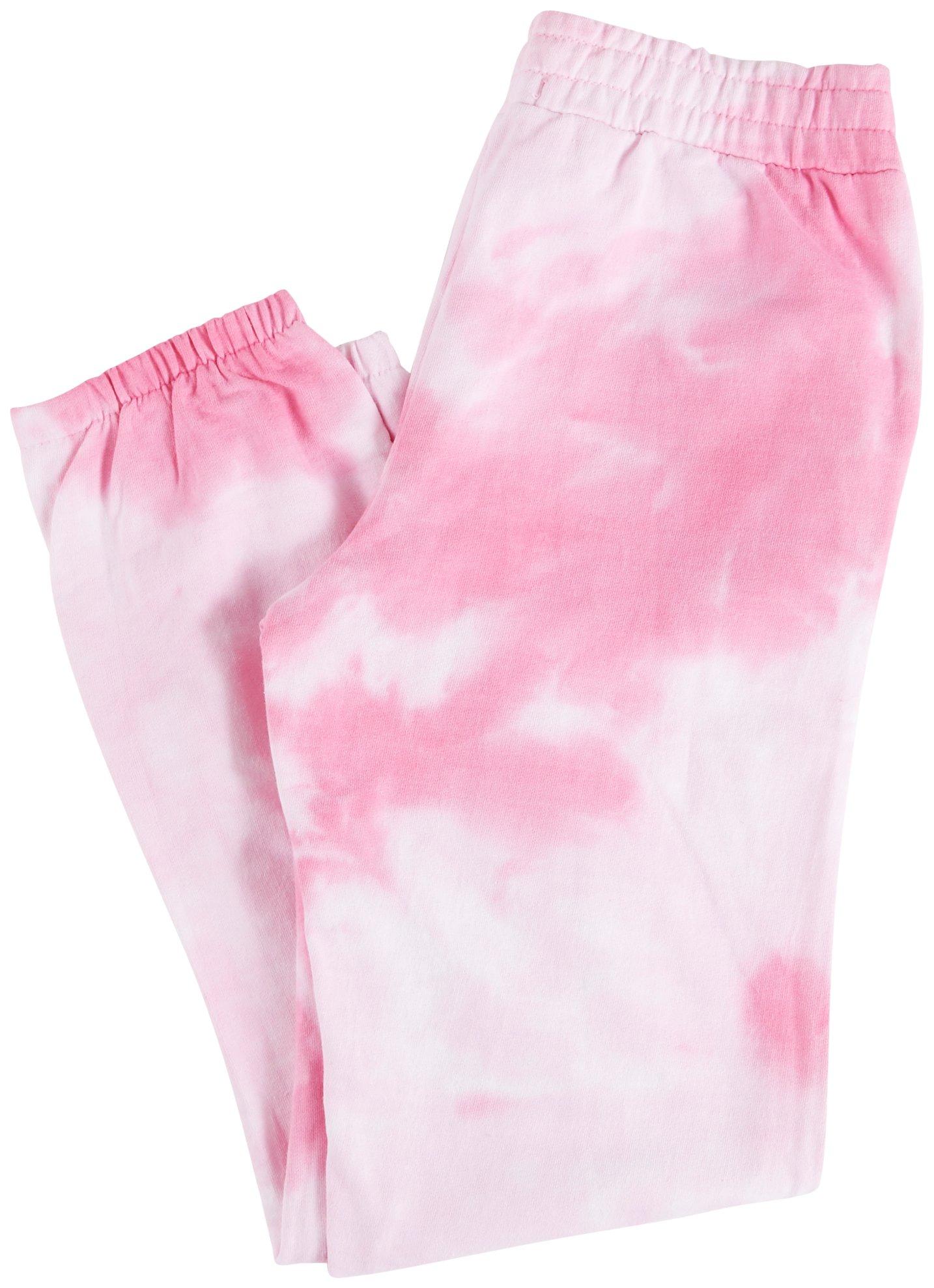 Girls Tie Dye Butterfly Jogger Pants 