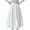 White, variant on ZACPNCV Girls Maxi Skirt Boho Casual Tiered High Waist A Line Flowy Long Skirt Kids Summer Swing Ankle Length Skirts Blue 7-8 Years