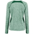 thumbnail image 2 of Holloway Sportswear M Womens Electrify Coolcore® Long Sleeve Tee Dark Green Heather 222770, 2 of 5