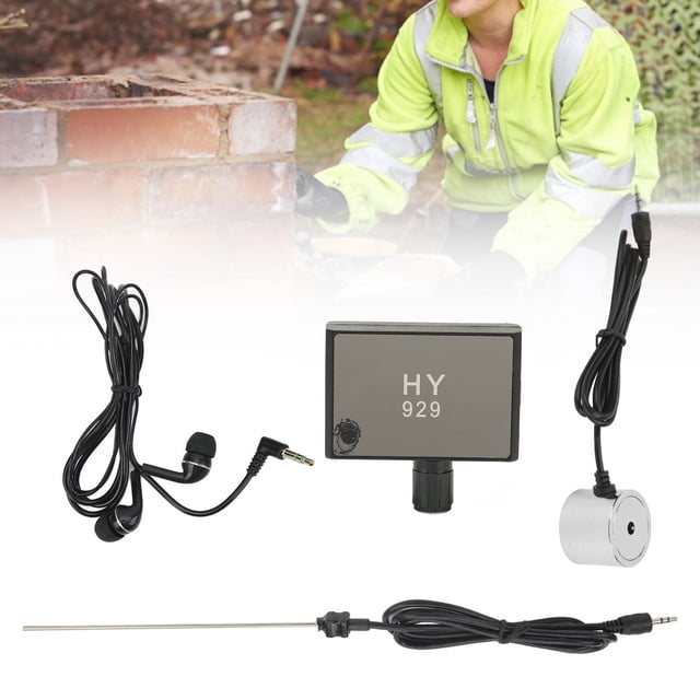 Detector de Fugas de Agua de Alta Resistencia Hy929, Probador de Fugas de Tuberías de Agua de Doble Sonda para Paredes Domémicas, Tuberías de Agua, Tuberías de Cemento