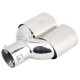 thumbnail image 3 of Tubo de escape 1 a 2 silenciador doble punta de escape de coche ajuste universal para coche con tubo de menos de 2.402 in, 3 of 8