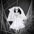 thumbnail image 4 of Fmlxio Halloween Decoration Skeleton,Halloween Skull Hanging Decoration Ghost House Halloween Skeleton Bride Groom Decoration Chamber Of Horror Bar Party Scene Decoration Trick Props on Clearance, 4 of 5