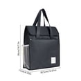 thumbnail image 3 of Large Capacity File Organizer Tote, Double Layer Document Storage Bag with Handles, Portable File Folder Carrier for School, Office, and Home Use, 3 of 6
