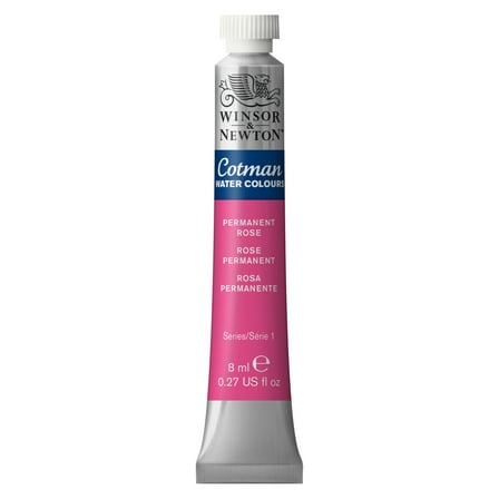 Winsor & Newton Cotman Watercolor, 8ml Tube, Permanent Rose