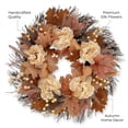 thumbnail image 2 of Fall Wreath for Front Door, Fall Door Wreath, Brown Autumn Wreaths, Artificial Fall Flowers, Maple Leaf Pumpkin Peony Wreaths for Thanksgiving Harvest Farmhouse Home Decor, 2 of 6