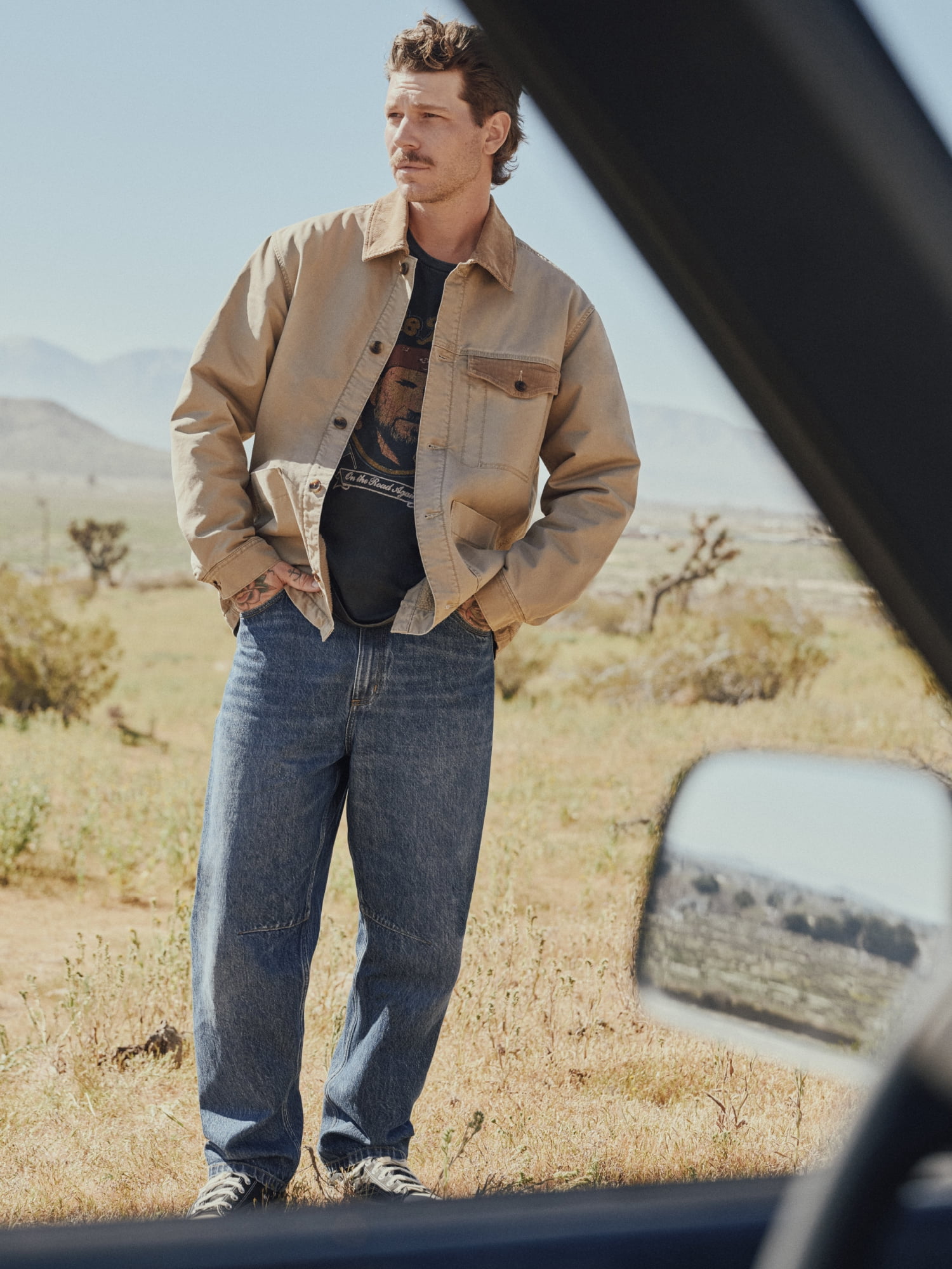 Wrangler® Men's Relaxed Fit Denim Saddle Jeans