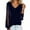 B-Dark blue, variant on LIZUOJUNF Women's Sparkly Velvet Tops V Neck Long Sleeve Summer Tops 2025