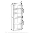 thumbnail image 4 of Furinno JAYA Enhanced Home 5-Tier Shelf Bookcase, White, 4 of 6