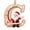 C, variant on Christmas Initial Ornaments, Personalized DIY 26 Letters Christmas Tree Decoration Pendant, Acrylic Initial Shape Xmas Tree Hanging Decor Christmas Gifts "O"