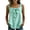 Light Green, variant on Women's Casual Square Neck Sleeveless Cotton Linen Tank Top, Tie Front Bow at Chest, Cute Going Out Vest for Summer, Breathable and Lightweight Light Green L
