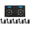 Numark Mixdeck Express DJ Mixer/Controller w/Dual CD+USB Playback+5) Microphones