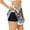 Black, variant on Xecao Alligator Donut Pool Float for Double-layer Running Short for Women, Perfect for Gym, Tennis, and More, Featuring a Convenient Pocket-Large