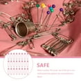 thumbnail image 4 of TUWAFE 2026 New Colored Pins 100 Pcs Safety Small Sewing Needles Hand Cloth Diaper Fasteners Iron Pink,For Sewing,Crafting,Diapering,Quilting,Diy Projects,Fabric Fastening., 4 of 5