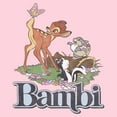 thumbnail image 2 of Junior's Bambi Distressed Classic Scene Graphic Tee Light Pink Medium, 2 of 3