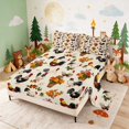 thumbnail image 2 of Erosebridal Rooster Queen Sheets for Girls, Flower Basket Queen Sheet Sets, 4pcs 1 Flat Sheet 1 Fitted Sheet and 2 Pillowcases, 2 of 6