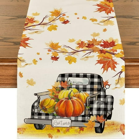 

DANMENG deal of the day Deals Thanksgiving Table Flag Linen Festival Home Decoration Dining Table Decoration (A）