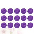 thumbnail image 1 of 15pcs Purple Wicker Rattan Hanging Ball Decorations DIY Craft Orbs for Home, Kindergarten, Hotel, and Bar – Creative Vine Ball Ornaments for Unique, 1 of 5