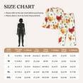 thumbnail image 4 of Pajama Sets for Women 2 Pcs, Abstract Flower Print Chicken_A Button Down Long Sleeve Sleepwear Lounge PJ Sets, 4 of 6