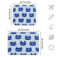 thumbnail image 3 of Dish Drying Mat Kitchen Pad Large Counter Absorbent Dish Mats Drainer Cute Cat Faces in Blue, 3 of 8