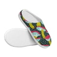 thumbnail image 3 of Lsque Green Mushroom Pattern Womens Comfort Cotton on Scuff With Memory Foam and Anti-skid Sole Slipper-37/38, 3 of 7