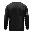 thumbnail image 3 of Sewkxo Mens Shirys Sherpa Waffle 250th Anniversary American Independence Day Graphic Crew Neck Pullover Top Spring Loose Casual Long Sleeve Tops,Black M, 3 of 3