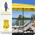 thumbnail image 6 of Autlaycil 15ft 3-Tiers Patio Umbrella with Airflow Smooth and Stable, Lock Bolt and Crank Rectangular umbrella for Deck Lawn Garden Yard, Bright Yellow, 6 of 7