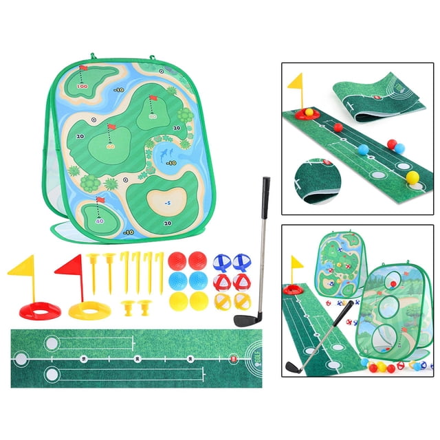 Juego 3 en 1 de bolsa de lanzamiento de frijoles, juego de fiesta familiar, juego de carnaval, juguetes de golf para niños, juego para regalos de